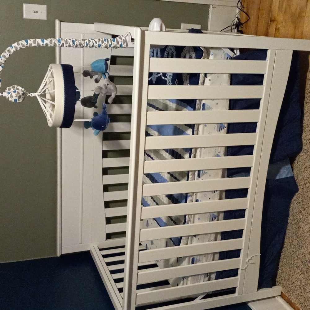 Nautical themed crib bedding